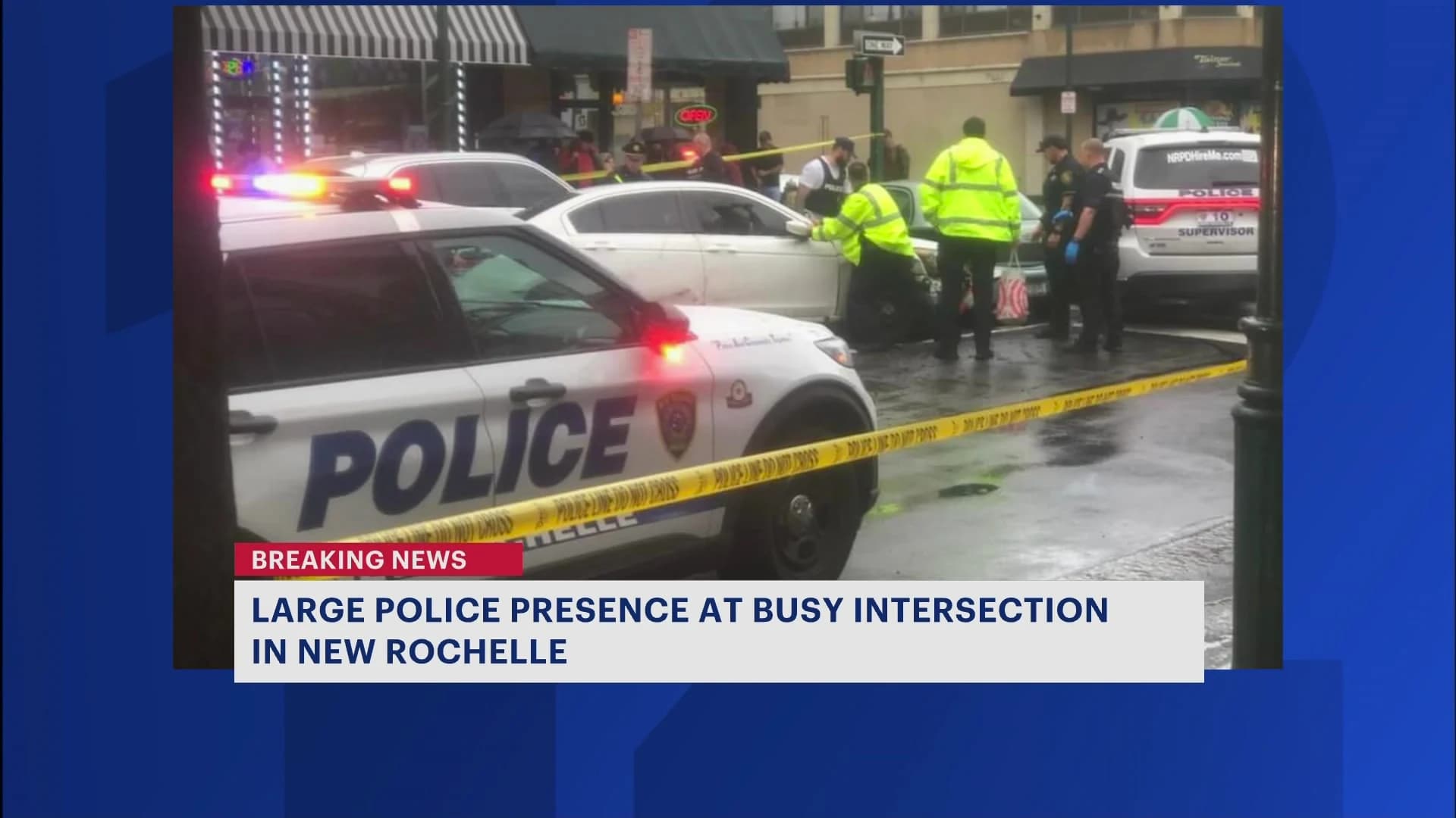 Large police presence descends at busy New Rochelle intersection