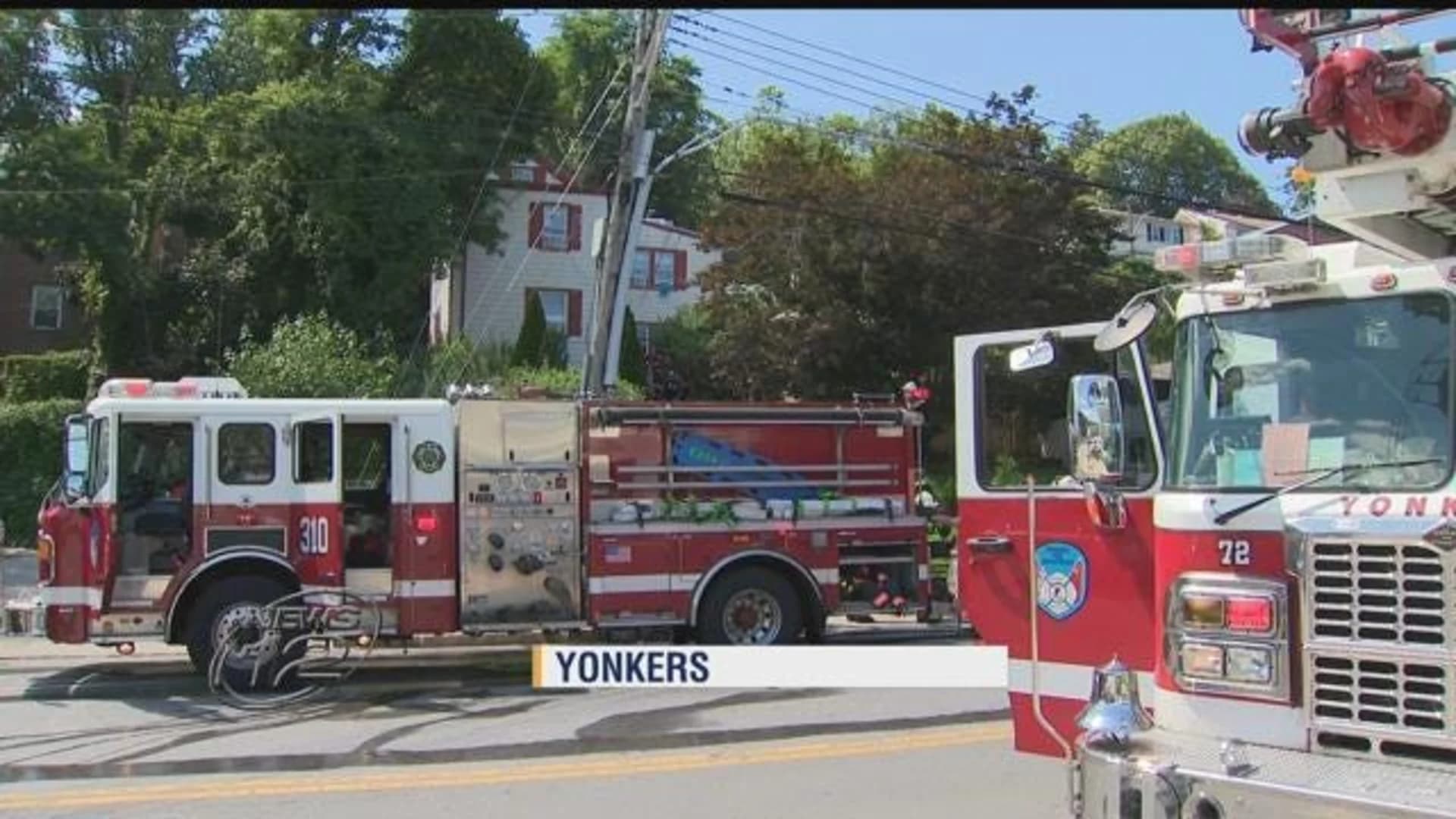Fire sparks at home in Yonkers