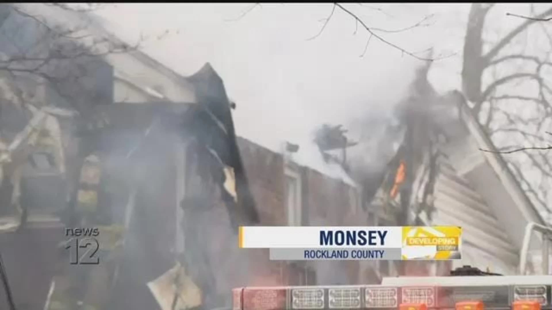 Monsey building goes up in flames