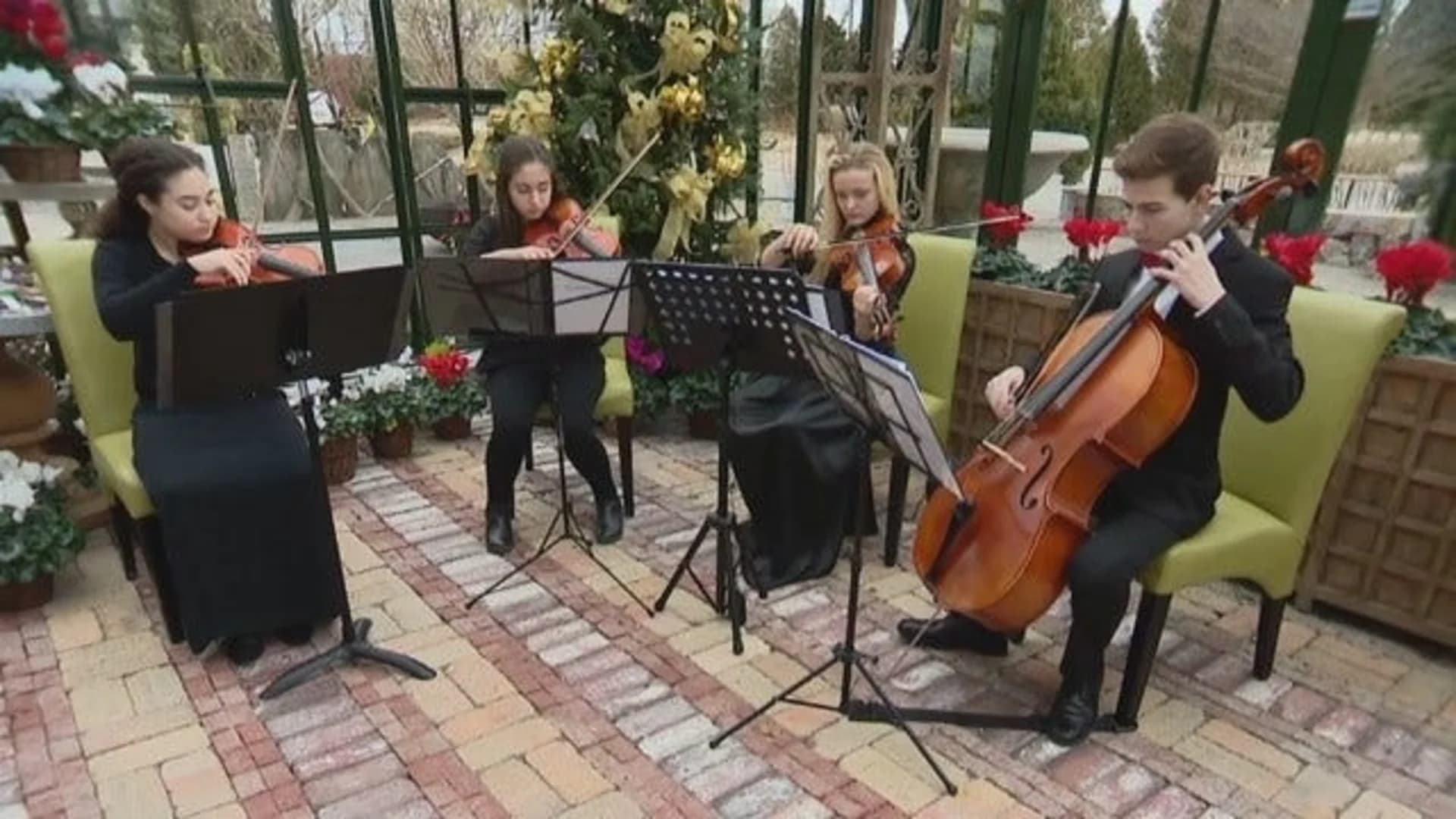 East End Youth Quartet performs holiday classics