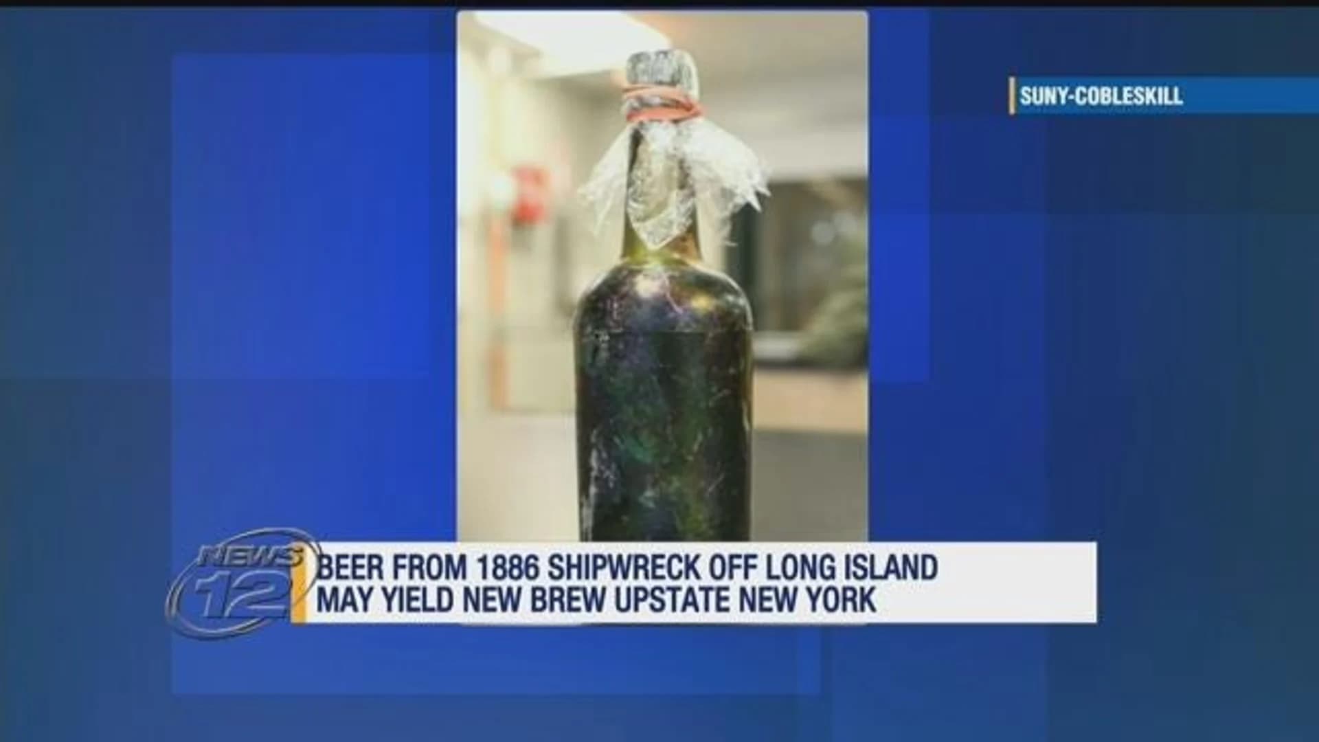 Beer bottle from shipwreck off LI may be used for new beer