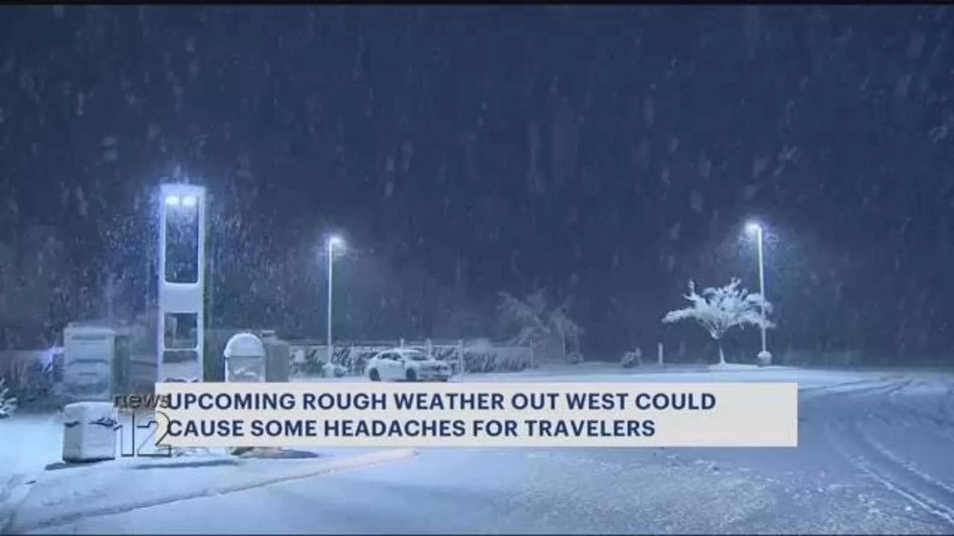 West coast pounded with rain and snow