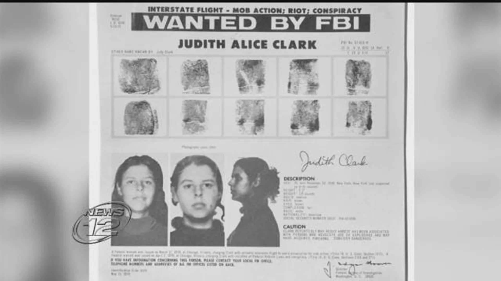1981 Brinks heist getaway driver Judith Clark released on parole