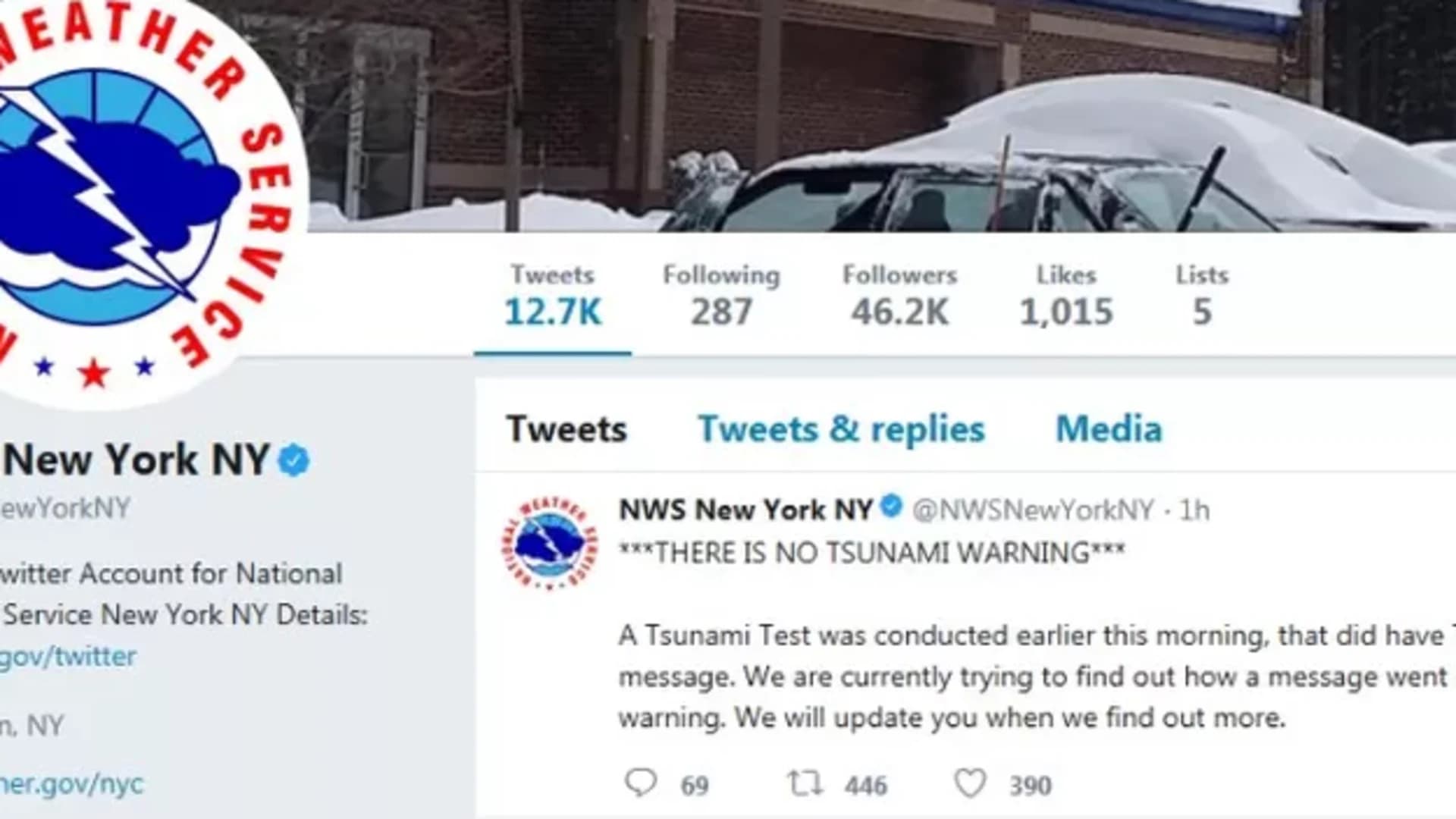 National Weather Service: No East Coast tsunami warning