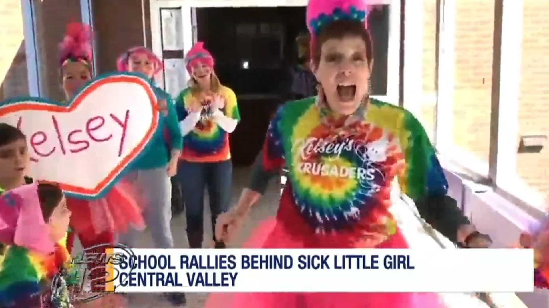 School makes ‘Trolls’ video for child diagnosed with leukemia