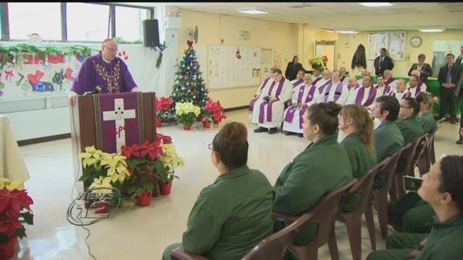 Cardinal Dolan celebrates Mass at Taconic Correctional Facility