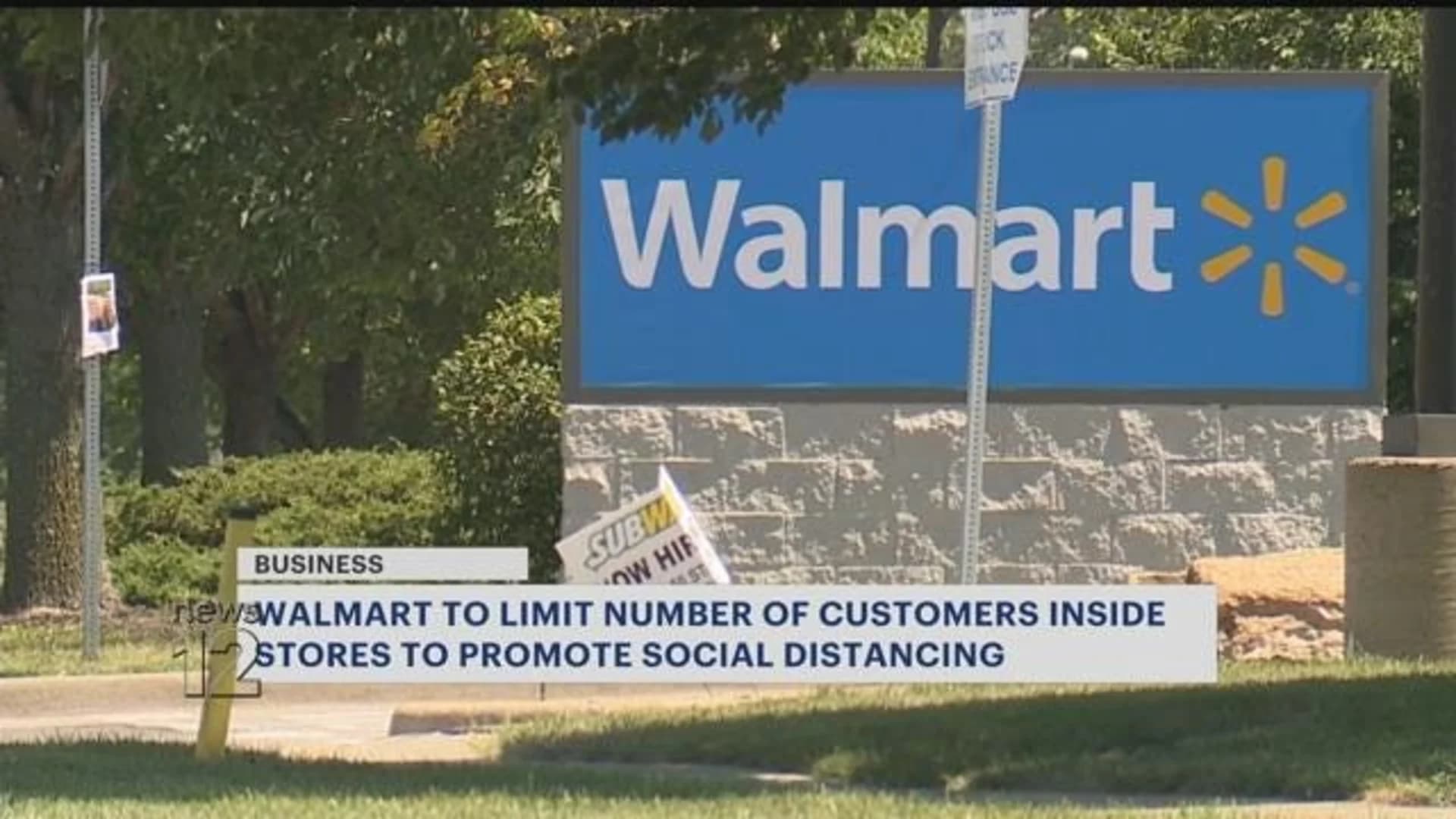 Crowd control: Walmart limiting amount of shoppers in stores