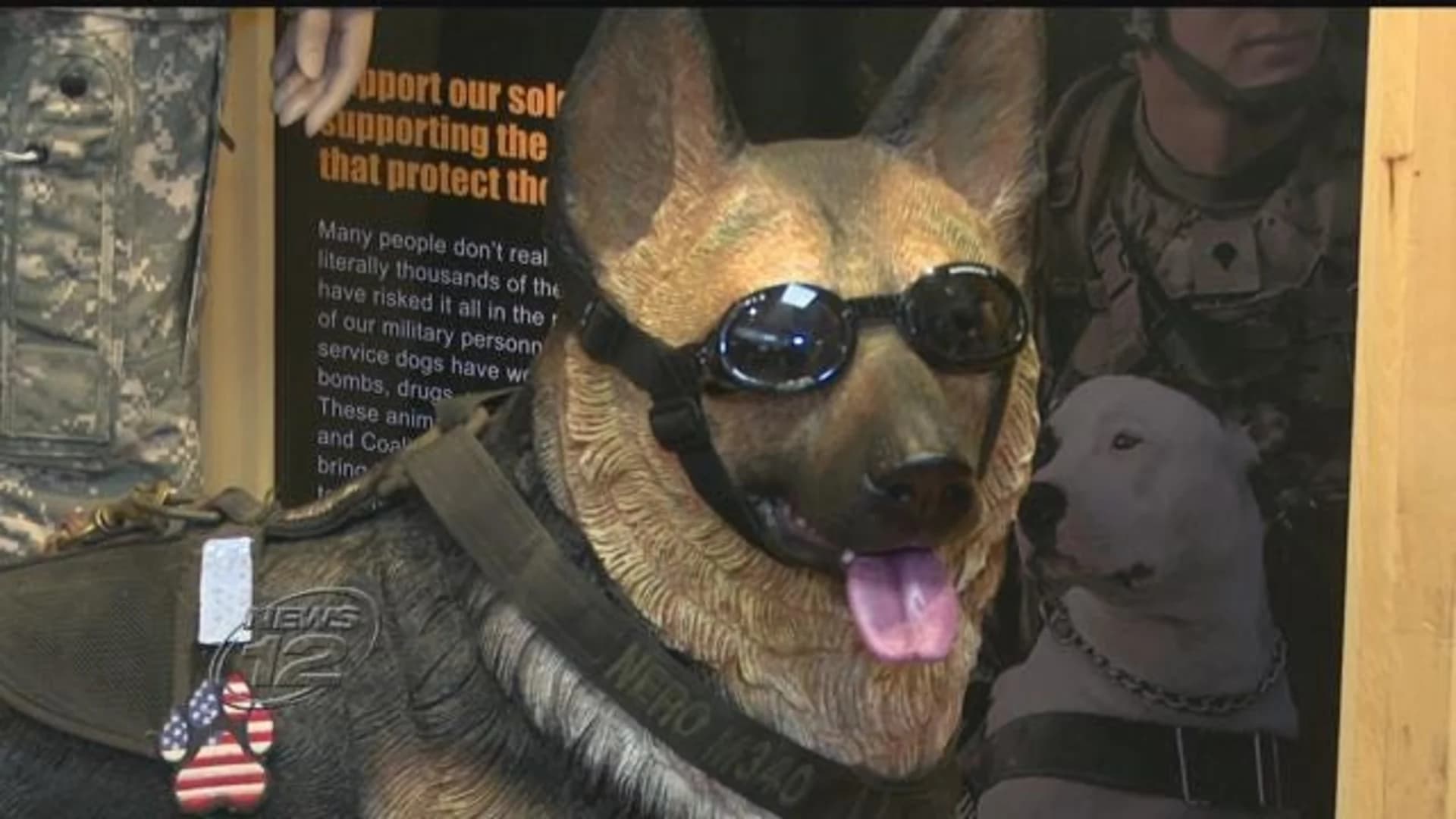 Paws of war: Westchester statue honors military dogs