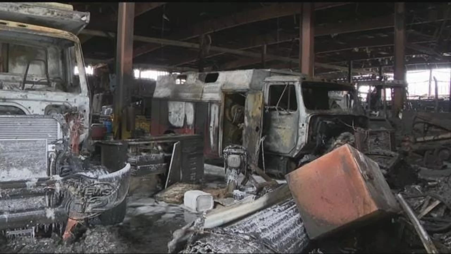 Commercial building fire destroys heavy machinery, boats in Poughkeepsie