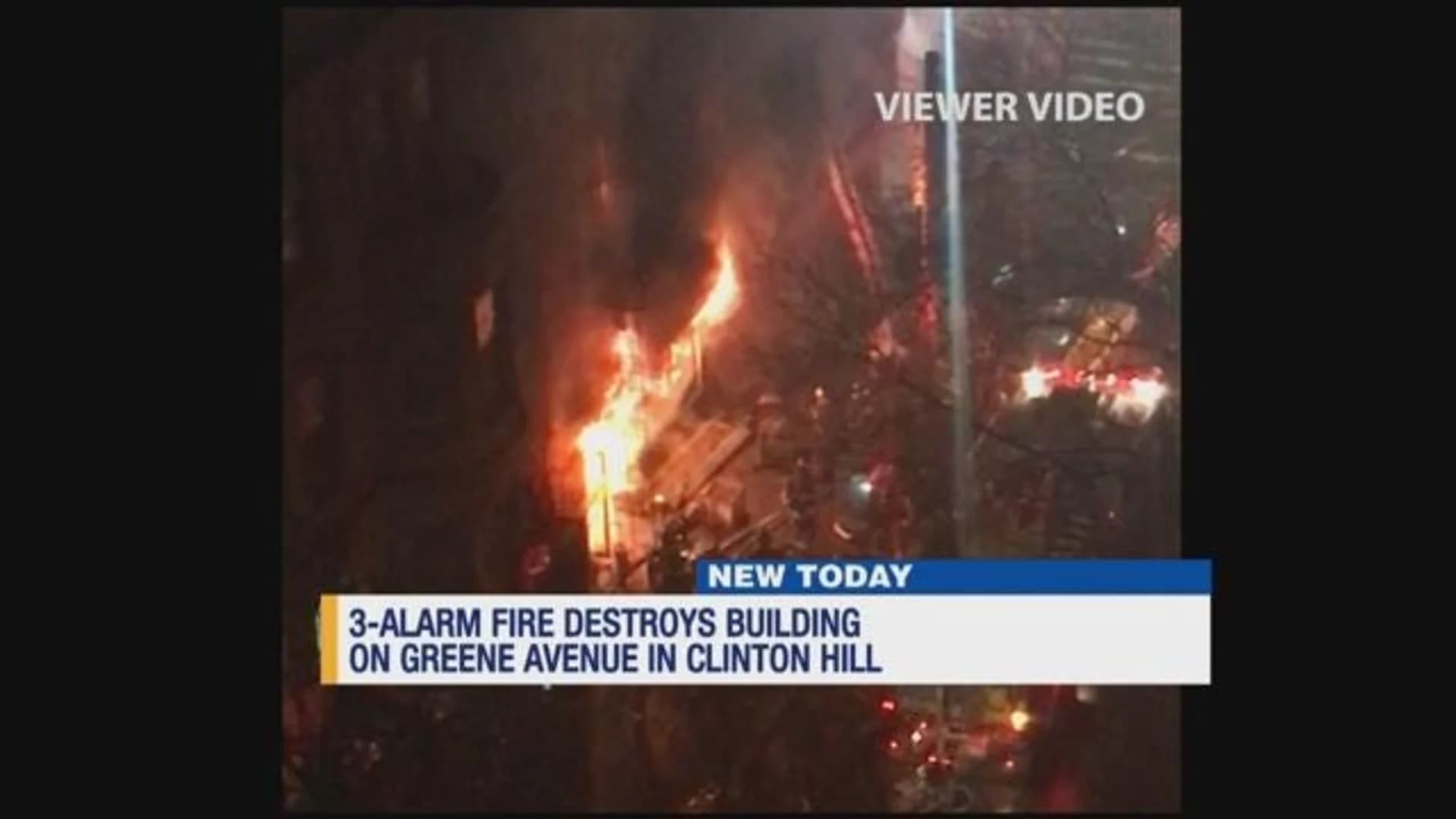 Early morning fire rips through Clinton Hill building