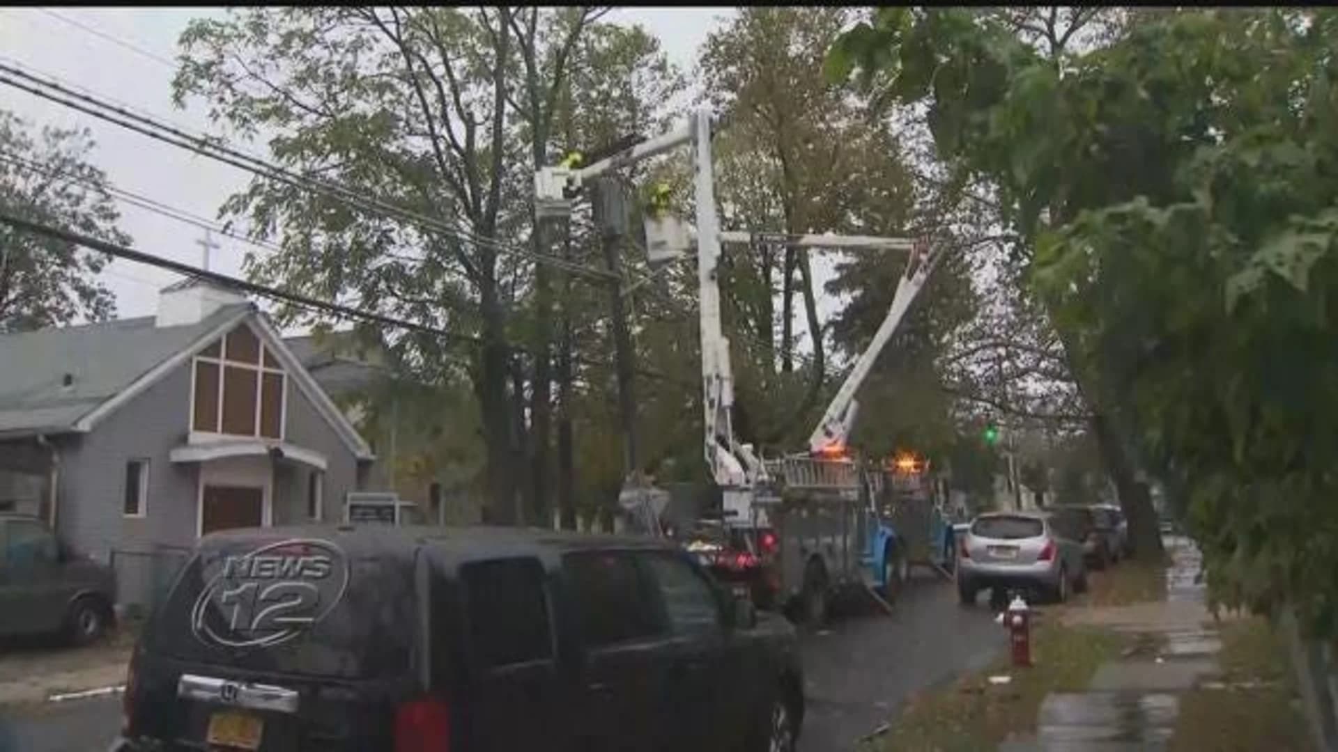 Westchester neighborhoods lose power due to nasty Sunday weather