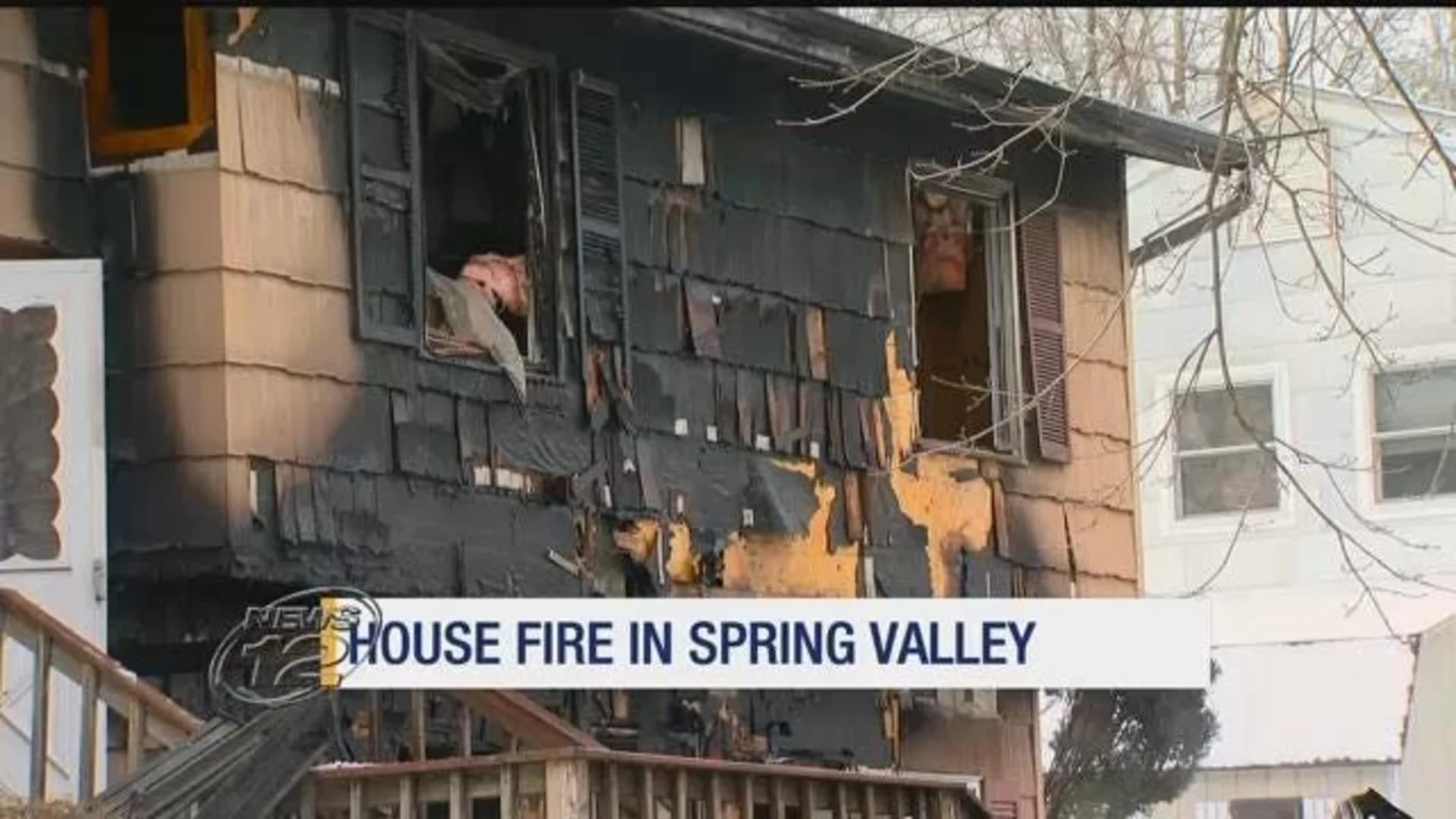Fire and ice: Flames destroy Spring Valley home during snowstorm