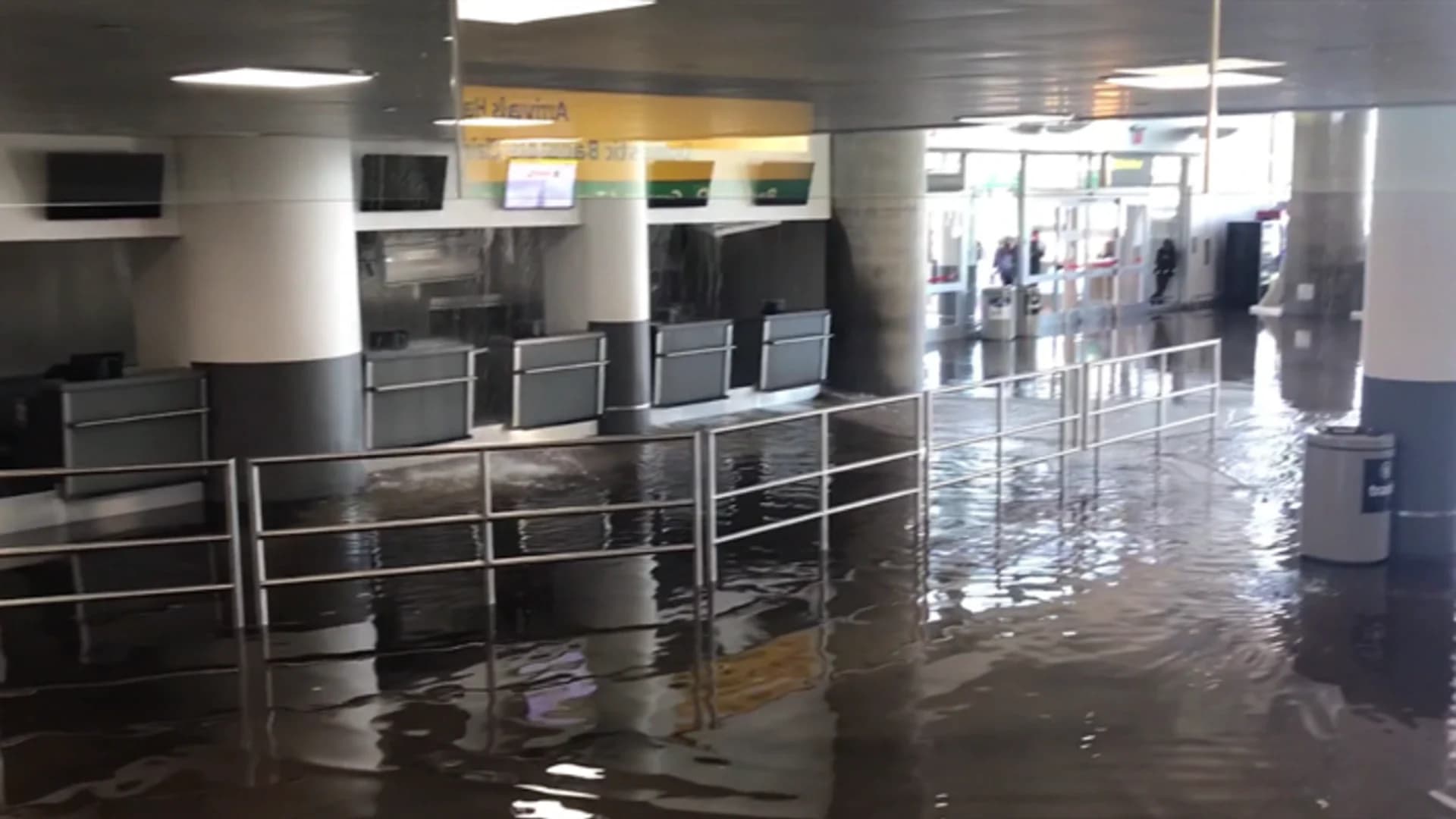 Officials: Water pipe break at JFK Airport weather-related
