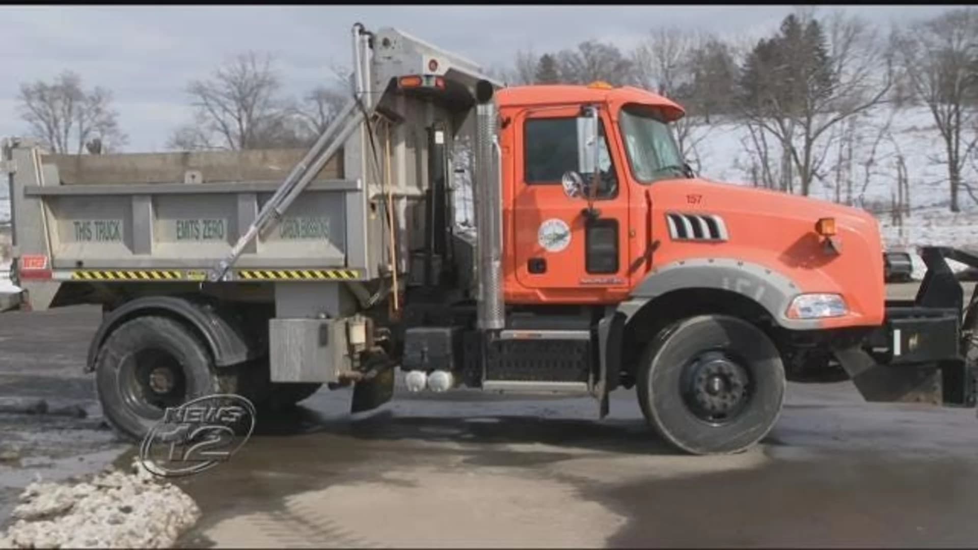 Beacon DPW clears streets of snow after storm