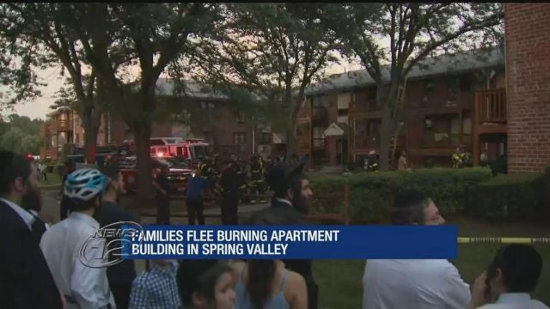 Spring Valley fire displaces dozens of residents