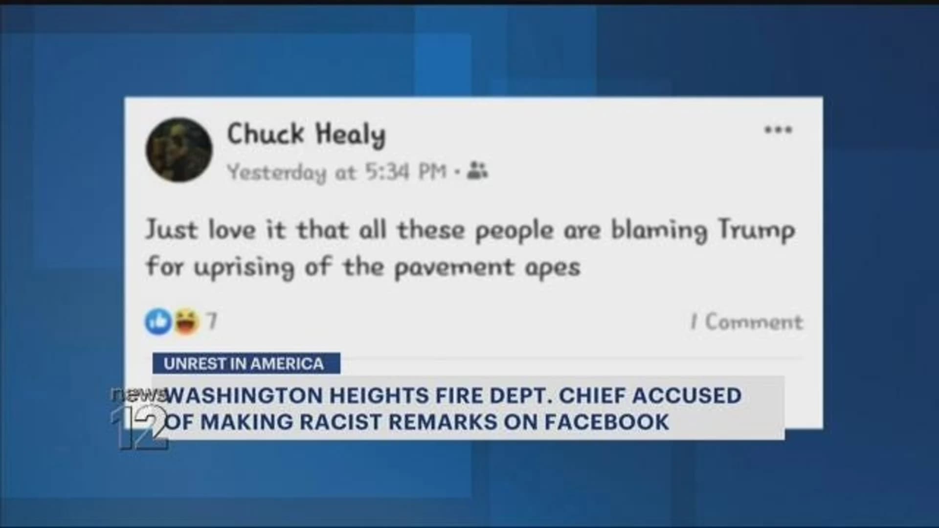 Fire chief accused of racist remarks relieved of duties