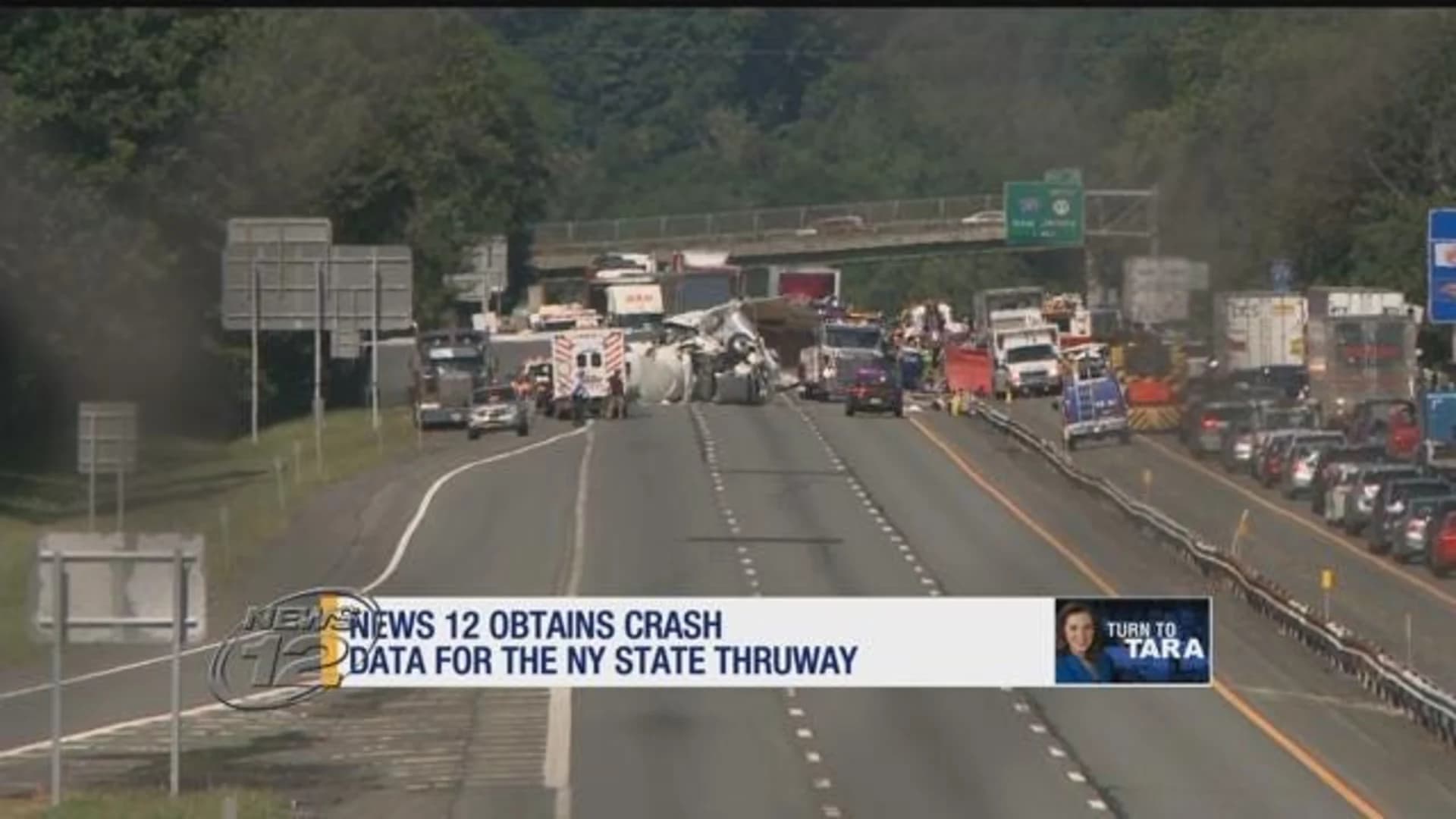 Data shows 5-year spike in collisions on NY State Thruway