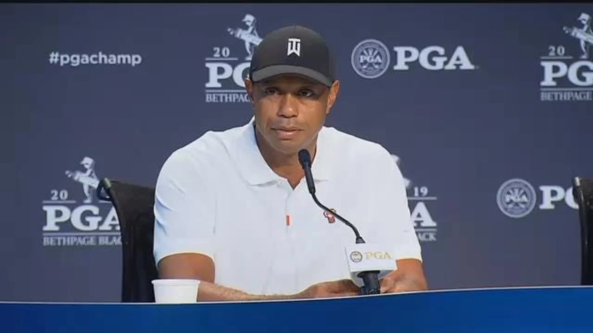 Extended news conference with Tiger Woods during PGA Championship week