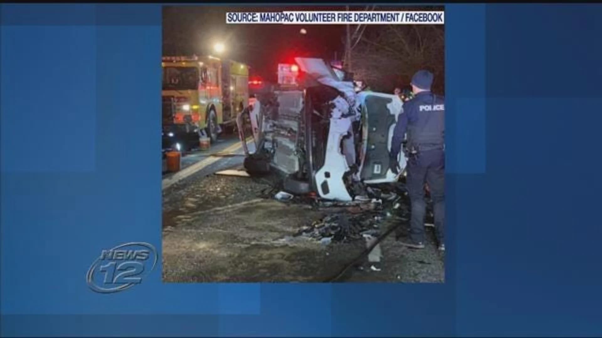 Head-on crash causes rollover in Carmel
