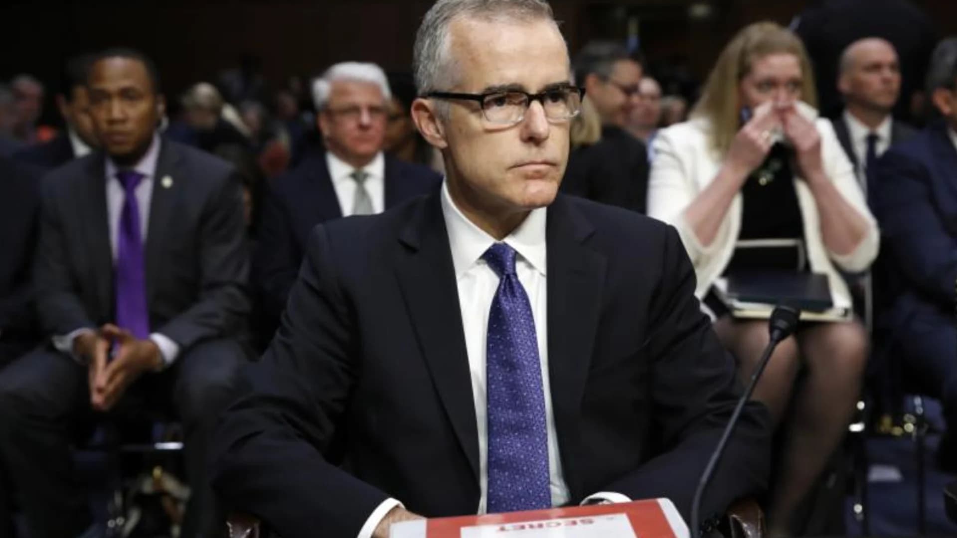 Acting FBI director undercuts White House on Comey firing