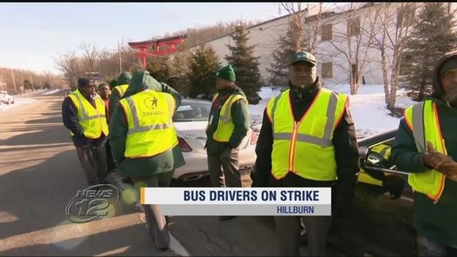 ‘We just want our due’: Bus drivers strike for better wages, benefits