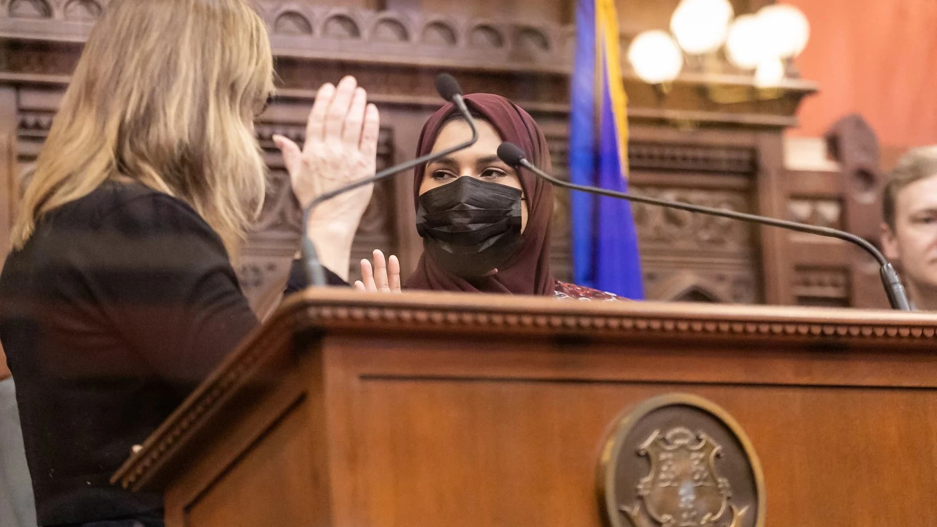 Rep. Khan sworn in as 1st Muslim member of Connecticut House