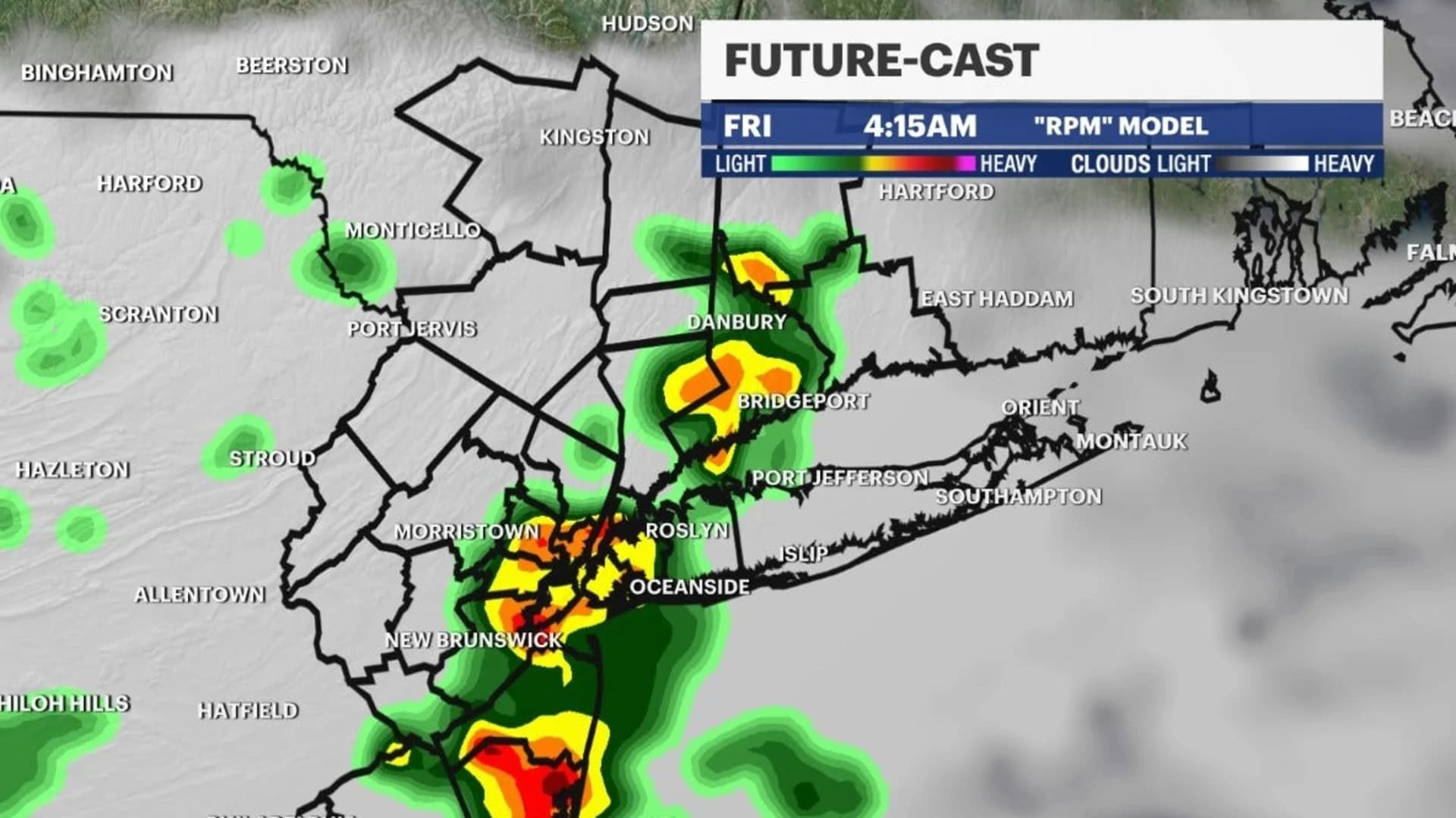Hour-by-hour forecast: Early morning thunderstorms on the way