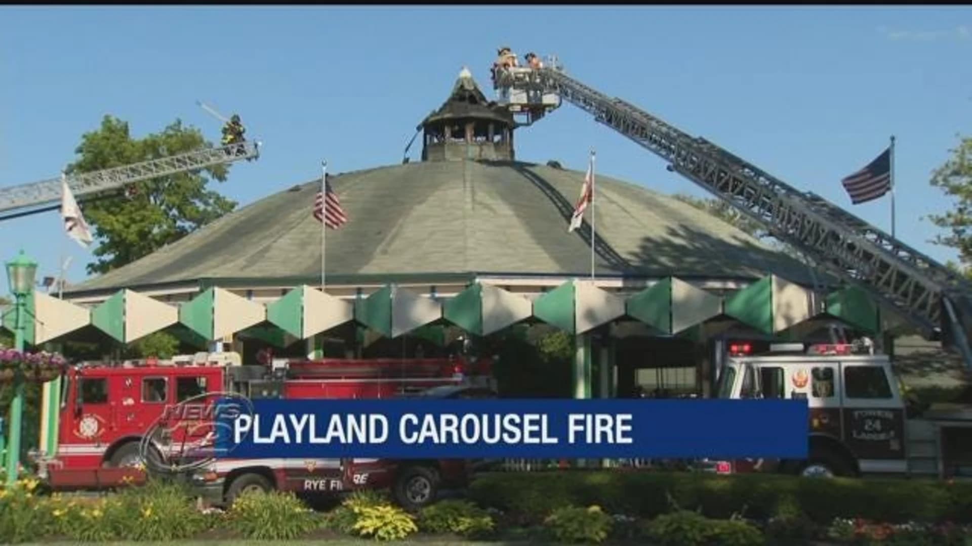 Fire damages iconic Rye Playland Park carousel