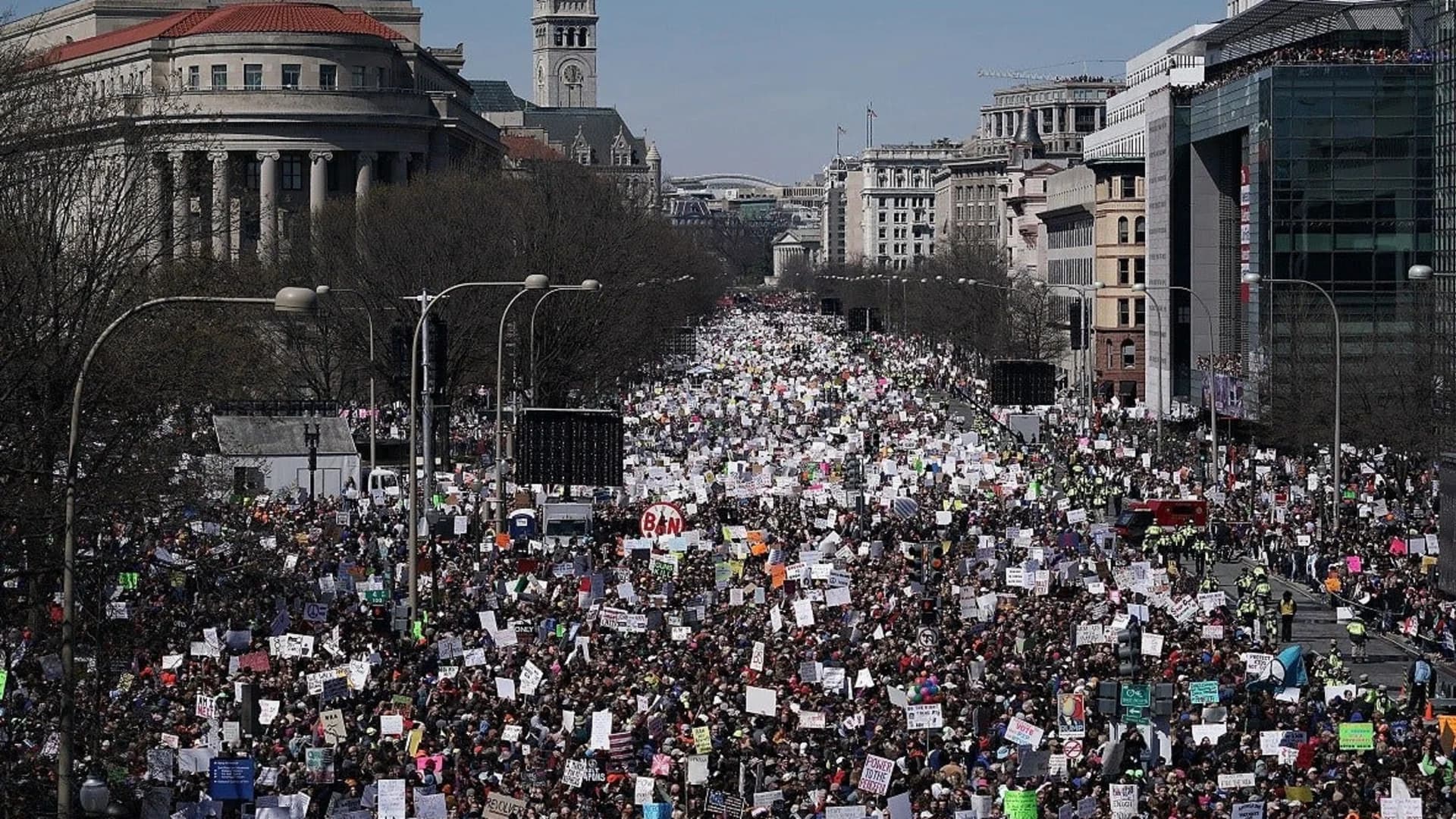 'Vote them out!': Hundreds of thousands demand gun control
