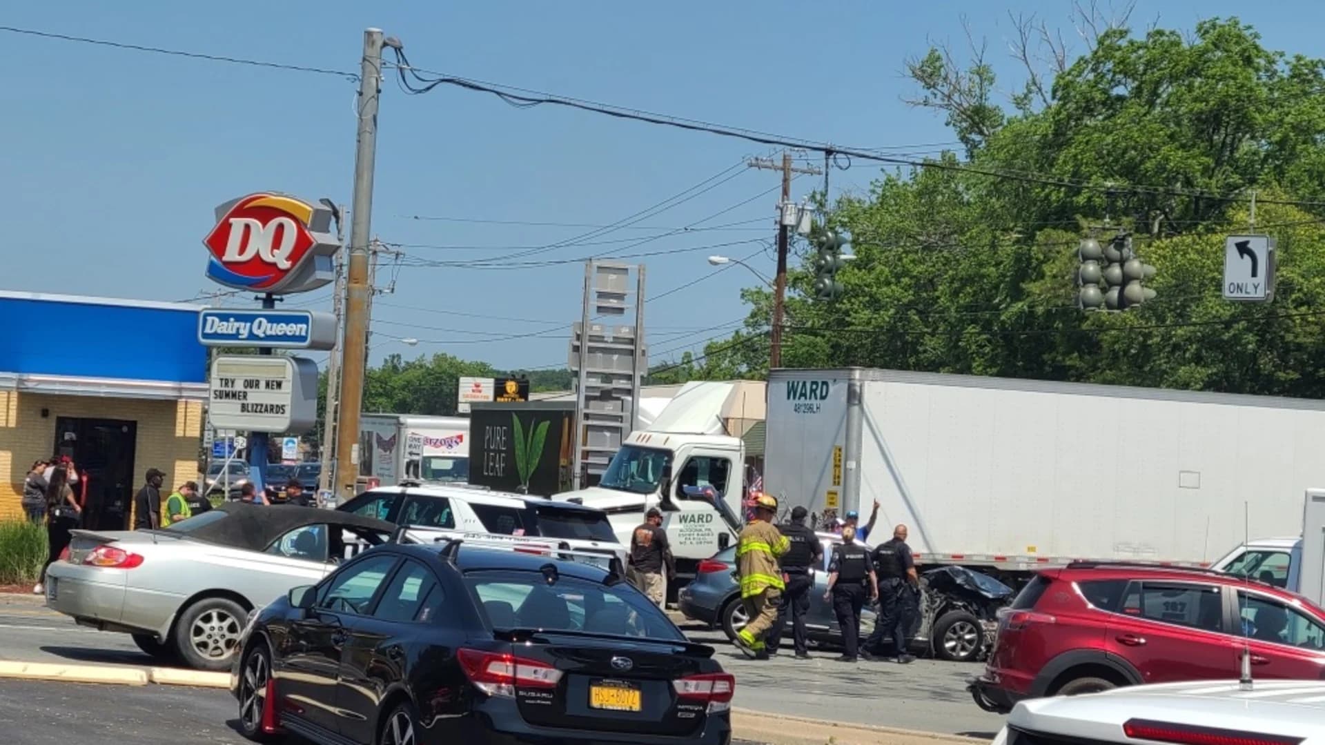 New Windsor woman injured in crash with tractor-trailer